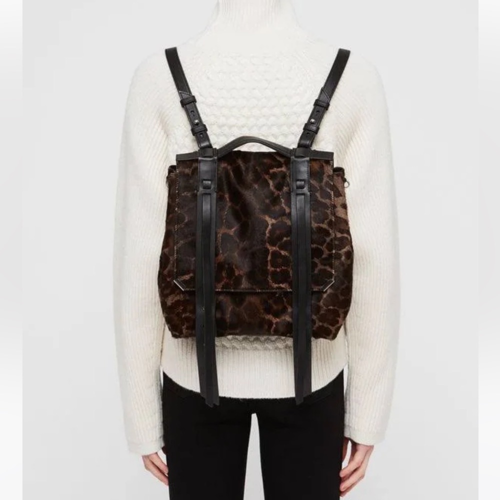 All Saints Leopard backpack